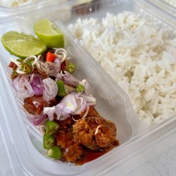 ข้าวยำปลากระป๋องทอด(1ป๋อง)