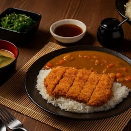 ข้าวหน้าเเกงกะหรี่ไก่ทอด