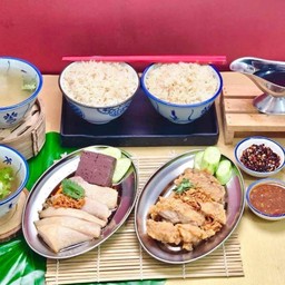 เซตคู่จิ้น ไก่ต้ม+ไก่ทอด