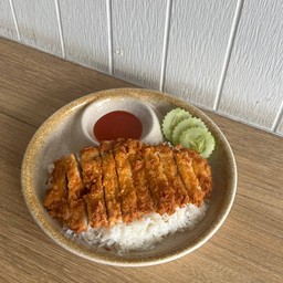 ข้าวหน้าไก่ทอด