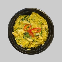 ข้าวไข่ข้น - ข้าวไข่ข้นแกงเขียวหวานไก่