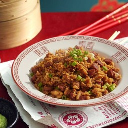 เนื้อสับผัดหนำเลี๊ยบกระเทียมกรอบ