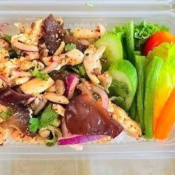 ข้าว+ลาบเห็ดรวม