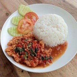 เฮียบุญโต้ง  ข้าวยำไก่กรอบ ข้าวไก่ทอดซอสเทอริยากิ