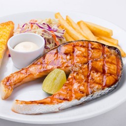 สเต็กปลาแซลมอนเทริยากิ