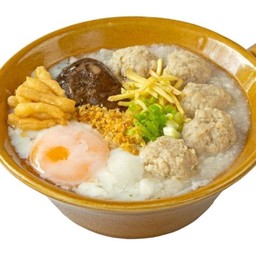 โจ๊กหม้อดินหมูสับเห็ดหอม