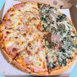 ผักโขมอบชีส+ฮาวาเอี้ยน ไซส์L(8ชิ้น)