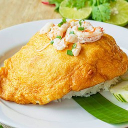 ข้าวไข่เจียวกุ้งสับ