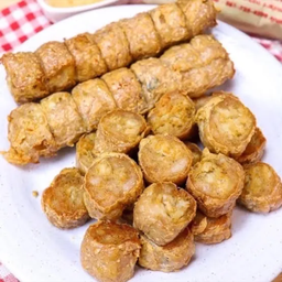 จ้อปู 2 เส้น (10 ลูก) พร้อมน้ำจิ้มซีฟู้ดสุด แซ่บของทางร้าน