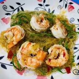 ข้าว ผัดวุ้นเส้นชะอม