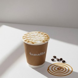 Hot caramel macchiato