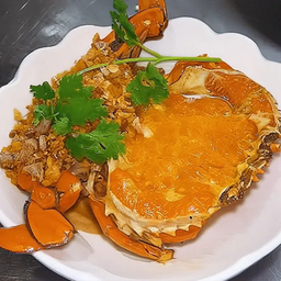 ปู่ไข่นึ่งนมสดทอดกระเทียม 1 ตัว