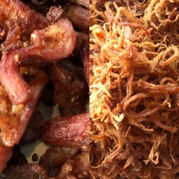 หมูทอด สูตรร้าน+หมูฝอย