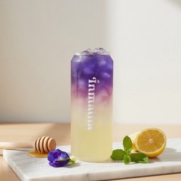 Butterfly Pea Tea with Honey Lemon