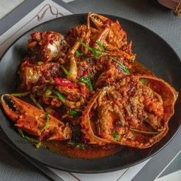 ปูไข่นึ่งจัมโบ้ผัดพริกเผา 3ตัว