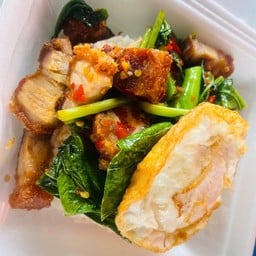 ข้าว ผัดคะน้า