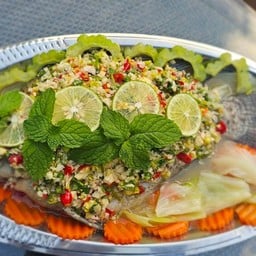 ปลานิล นึ่งมะนาว ( แบบตัว )