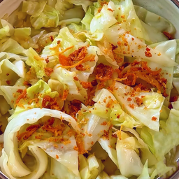 กะหล่ำปีผัดน้ำปลา จานใหญ่ L