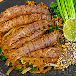 ผัดไทย+กั้งนึ่ง