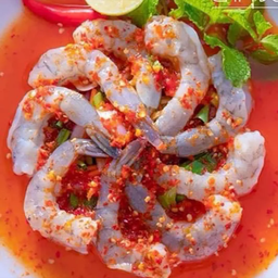 ยำกุ้งสด (15-16 ตัว ) M
