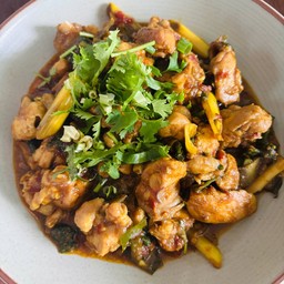 คั่วแห้งไก่