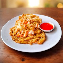 ข้าวไข่เจียวกุ้งสับ