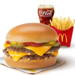 [อร่อยซ่ากับโค้ก] ชุดดับเบิ้ลชีสเบอร์เกอร์ (L)