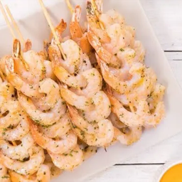 กุ้งเสียบไม้ ย่างเนย 5 ไม้