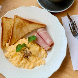 Breakfast Set Ham ไข่ข้น
