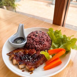 ข้าวไก่อบเทริยากิ Kcal 350 Protein 30g