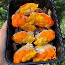 (ขายดี) ปูไข่ดอง 3ตัว แบบไม่มีกระดองไข่เน้นๆ