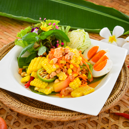 ตำข้าวโพดไข่เค็ม