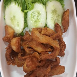 หมูทอดแดดเดียว