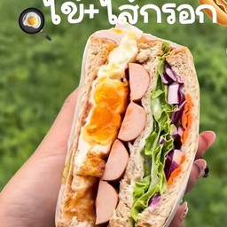 แซมวิชเกาหลีไส้ทะลัก|ของทานเล่น