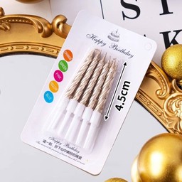 เทียนสั้นเบสิค สีแชมเปญ(1กล่อง)