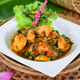 ผัดฉ่าปลากะพง