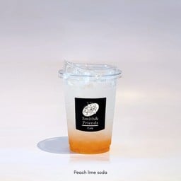 Peach lime soda