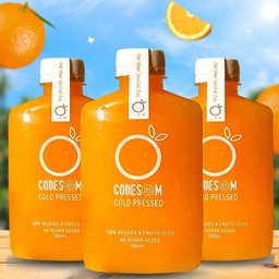 น้ำส้มแท้ 100% 3 ขวด