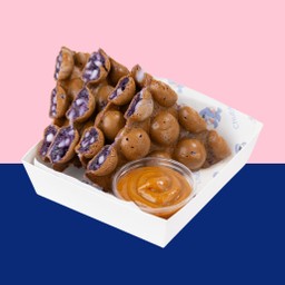 วาฟเฟิลมะพร้าวหน้าล้น (พร้อมซอสคาราเมล) 🌴🥥✨