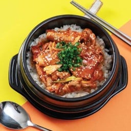 ข้าวหน้าหมูสันคอผัดซอสโคชูจัง 안녕!