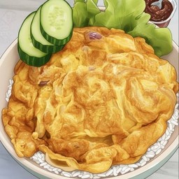 ข้าวไข่เจียว( ไข่ 1 ฟอง)