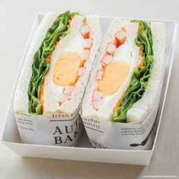 แซนวิชเกาหลีไส้ปูอัดไข่ดาว