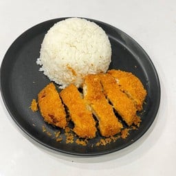 ข้าวไก่กรอบสอดไส้ชีส