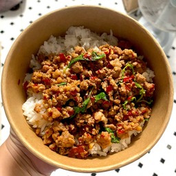 ข้าวกะเพราหมูสับ