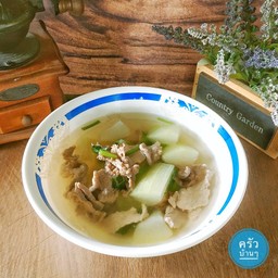 แกงจืด ฟัก+(เลือกเนื้อสัตว์)