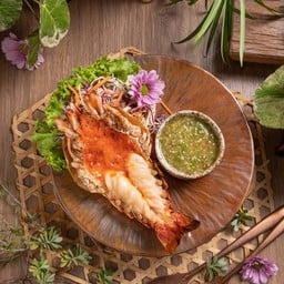 กุ้งแม่น้ำเผาซีฟู๊ด(1ตัว)