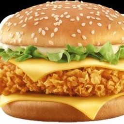 เบอร์เกอร์ไก่ (ไม่มีชีส)