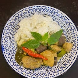 ขนมจีน+แกงเขียวหวานไก่