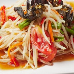 ส้มตำไทยใส่ปู