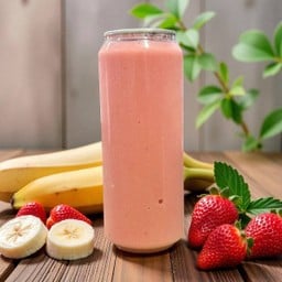 สตรอว์เบอร์รี่ กล้วย ปั่น